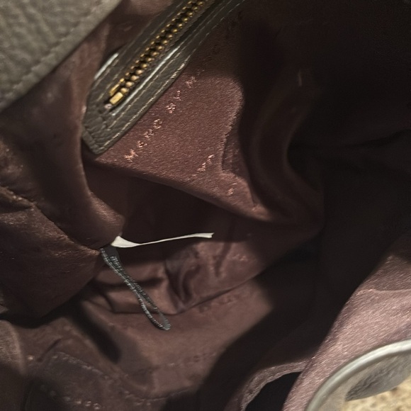 Marc by Marc Jacobs woman's leather dark grey tan and blue purse. - Picture 10 of 15